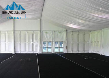 Weiße Farbhochleistungsfestzelt, wickeln beständige einfache zusammengebaute Festzelt-Zelt-Hochzeit