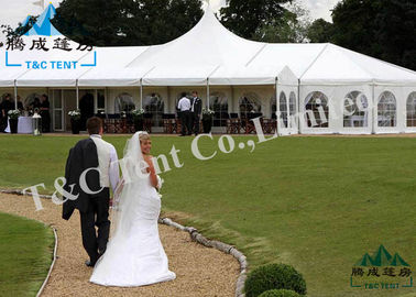 Klare Spannen-Hochzeitsempfang-Zelt-auswählbare Größe weiche PVC-Wände/Glaswände