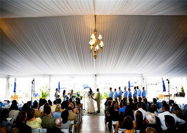 30x50m Zweischichten-Dach-Hochzeits-Zelt PVCs weißes klares für Partei SGS