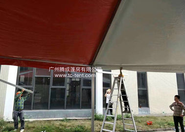 Zirkus-romantische Aluminiumlegierungs-achteckige Rot PVC-Stoff-Zelte für Parteien mit PVC-Wänden