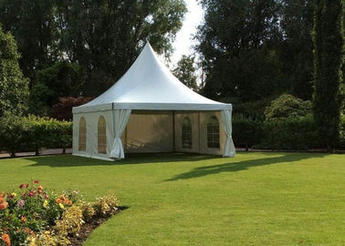 Hohe Spitzen-Pagoden-Überdachungs-Zelt kundengebundenes kommerzielles Festzelt-Zelt des Weiß-5x5m im Freien für Messe