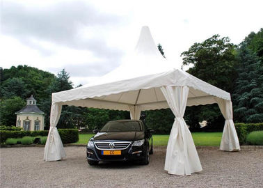 Manueller verzierter PVC-Luxusgarten, der hohe Spitzen-Pagoden-Überdachungs-Zelt für Ereignis heiratet