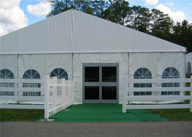Hemmende wasserdichte weiße Abdeckungs-Aluminiumluxushochzeits-Ereignis-Zelte mit weißem Dach