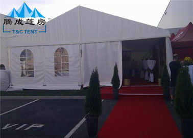 Feuerfestigkeits-Hochzeitsfest-Zelt PVCs weißes hochfestes wasserdichtes für Unterhaltung im Freien