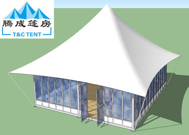 Hohe Kapazitäts-leichter Aluminium- Rahmen-wasserdichtes Überdachungs-Zelt für Partei mit weißem und Glas-Windows