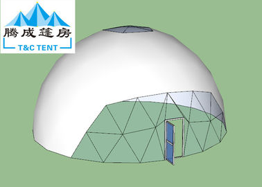 5M Durchmesser-Stahl und transparenter Ball geodätischer Kuppel PVCs bestimmt für Sportereignis im Freien