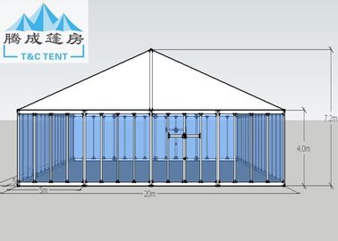 Hoch verstärkte Aluminiumhochzeits-Zelte im Freien mit Seitenwand-Glasdeckel 20x20m