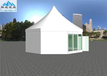 Kommerzielles beiliegendes Multiside-Überdachungsfestzelt mit oberer Abdeckung des weißen Gewebe-850g/sqm