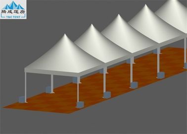 Weißes Dach-großes Lager-Zelt, Aluminiumrahmen buntes PVC-Wand-Pagode Gazebo-Zelt für Festival