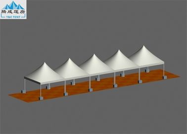 Weißes Dach-großes Lager-Zelt, Aluminiumrahmen buntes PVC-Wand-Pagode Gazebo-Zelt für Festival