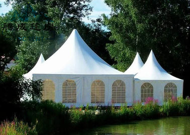 Hochzeitsfest-Pagoden-Zelt 10x10M flammhemmend, kundengebundenes Hinterhof-Überdachungs-Zelt