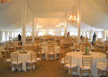 30x50m Zweischichten-Dach-Hochzeits-Zelt PVCs weißes klares für Partei SGS